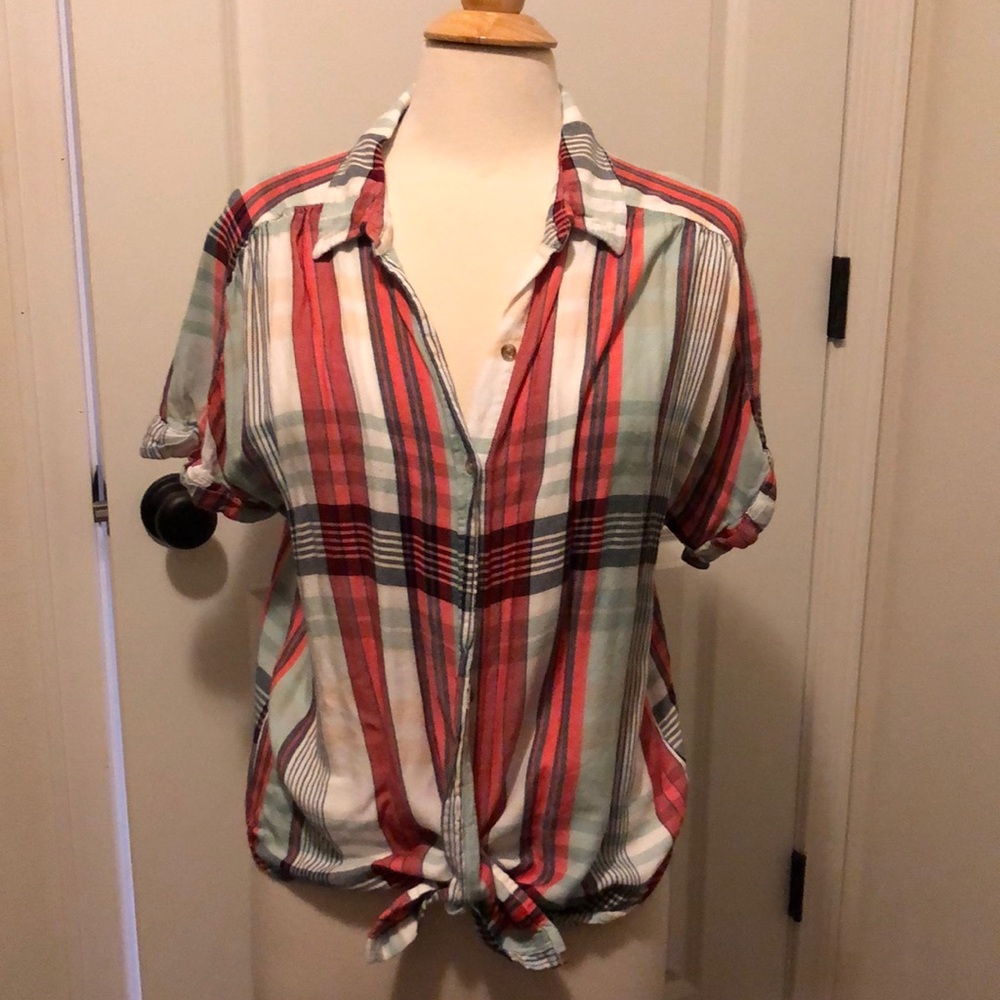 Universal Thread Short Sleeve Plaid